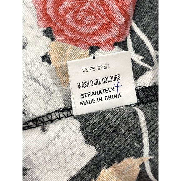 NWT AYLI Black dress Skull Floral Fit And Flare 1950 Vintage RETRO 14 - Picture 7 of 8